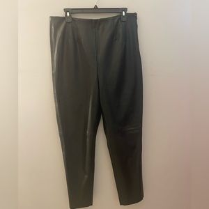 Zara high-waisted faux leather leggings XXL
